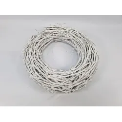 Couronne de pampre white wash 50cm