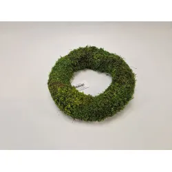 Wreath preserved green moss 30cm
