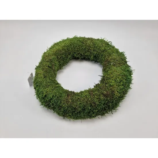 Couronne mousse vert stabilisee 40cm