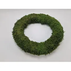 Wreath preserved green moss 50cm