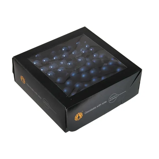 Kerstbollen 20mm night blue 144st