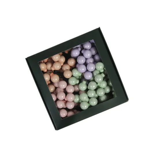 Christmas spheres 20mm pastel opal 144pcs