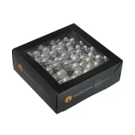 Christmas spheres 20mm silver combi 144pcs