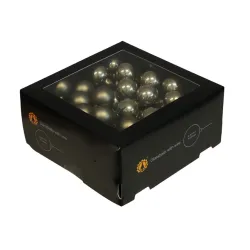 Boule de noel 30mm granite green 72pcs