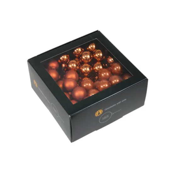 Christmas spheres 30mm mandarin 72pcs