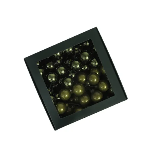 Kerstbollen 30mm pine opal 72st