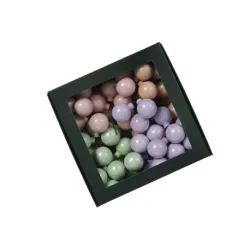 Boule de noel 30mm pine pastel 72pcs