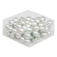 Christmas spheres 30mm silver mat 72pcs