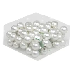 Boule de noel 30mm silver mat 72pcs