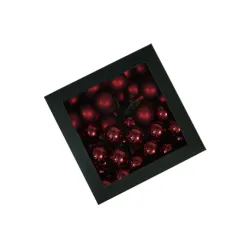 Boule de noel 40mm dark red combi 36pcs