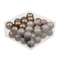 Boule de noel 40mm dark eucalyptus 36pcs