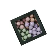 Boule de noel 40mm pastel opal 36pcs
