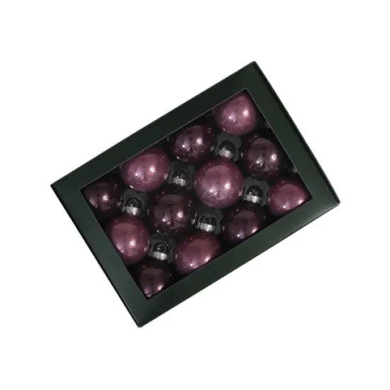 Kerstbollen 57mm orchid 12st