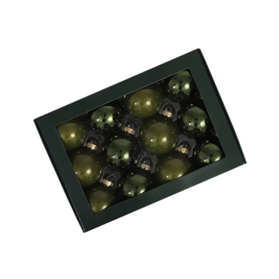 Kerstbollen 57mm pine opal 12st