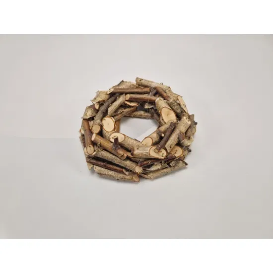 Wreath birch branches thick 20cm light