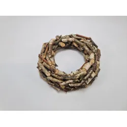 Wreath birch branches thick 30cm light
