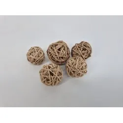 Lata ball (branch ball) 4cm natural 5pcs