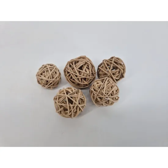 Lata ball (branch ball) 4cm natural 5pcs