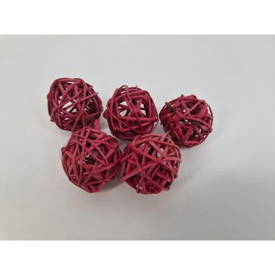 Lata ball (branch ball) 4cm bordeaux 50pcs