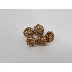 Lata ball (branch ball) 4cm gold 50pcs