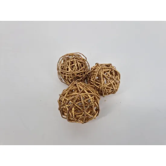 Lata bal (branch bal) 6cm goud 25st