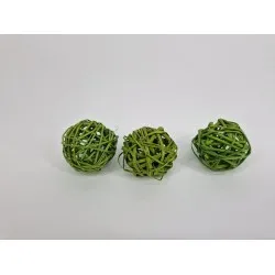 Lata ball (branch ball) 6cm lime green 25pcs
