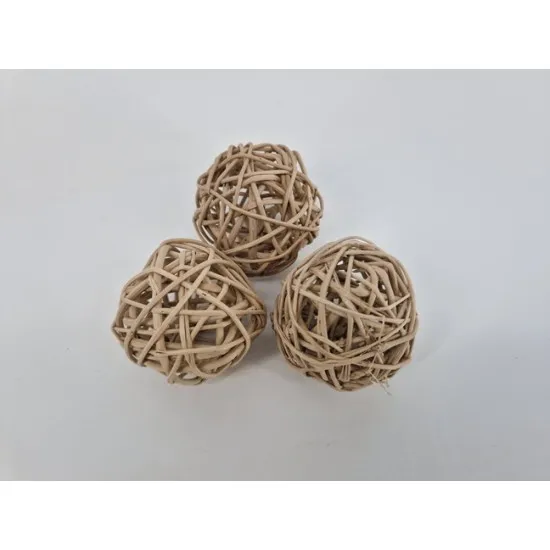 Lata bal (branch bal) 6cm naturel 25pcs