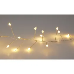 Guirlande cluster led (indoor & outdoor) 240l/2.4m warm white IP44 24V/23VA