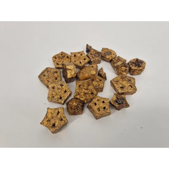Mehogni schijven goud 200gr
