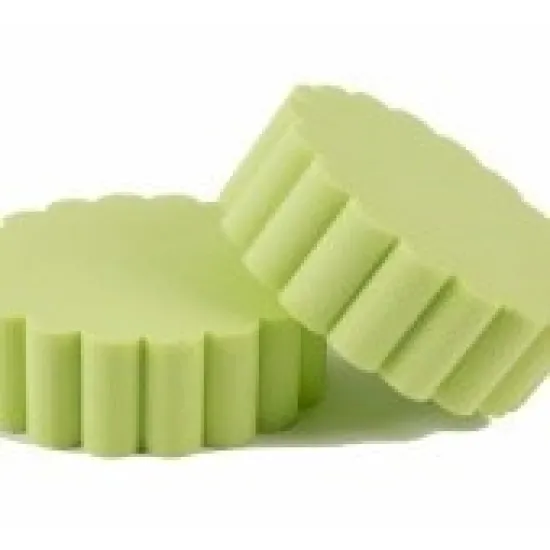 Oasis rainbow foam fluted cake lime green 15cm 2pcs