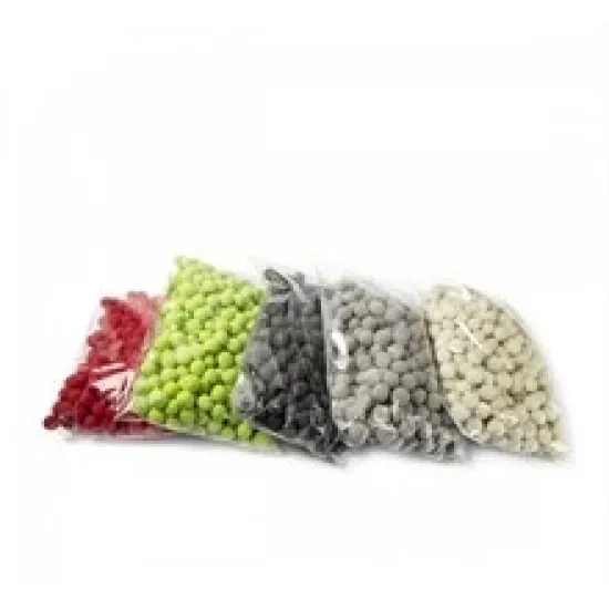 Oasis rainbow foam marbles 4cm 20pcs silver