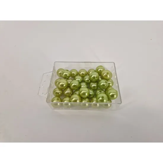 Parels 14mm appelgroen