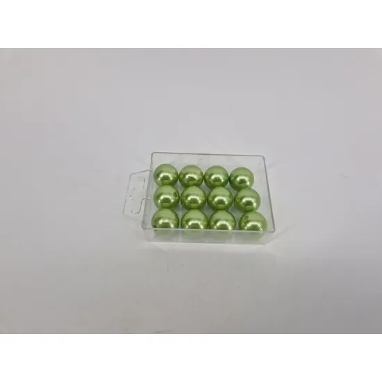 Pearls 20mm apple green