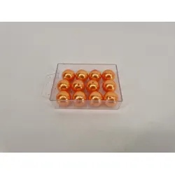 Perles 20mm orange