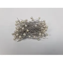 Epingles a tete de perle d6xl55 champagne 100pcs