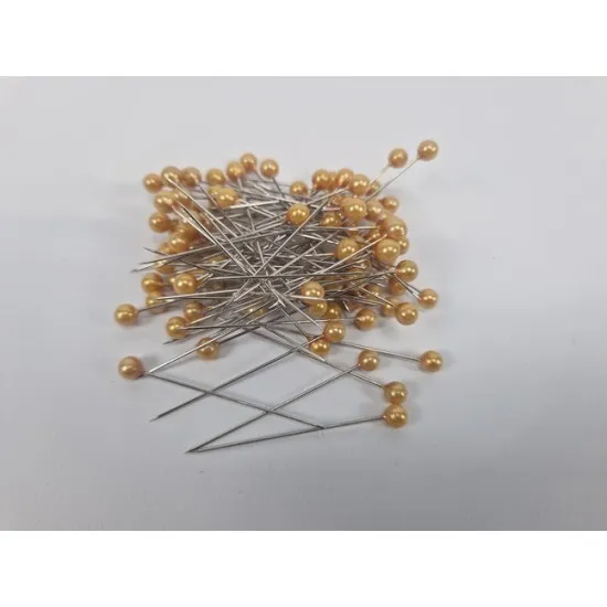 Pearl pins d6xl55 yellow 100pcs