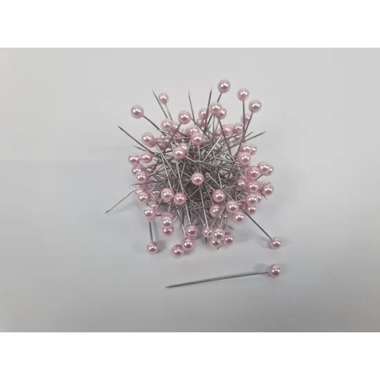 Pearl pins d6xl55 rose 100pcs