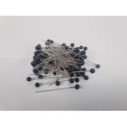 Epingles a tete de perle d6xl55 noir 100pcs