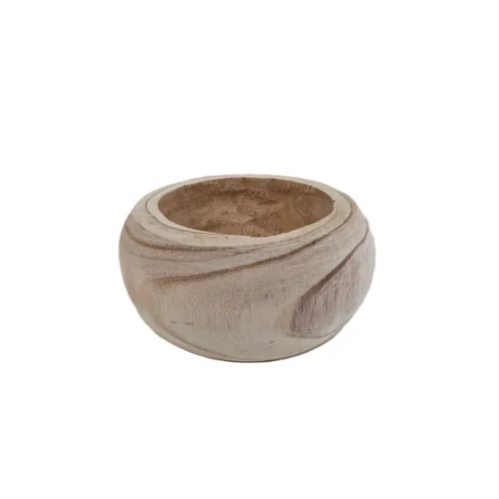 Pot paulownia natural d18x11