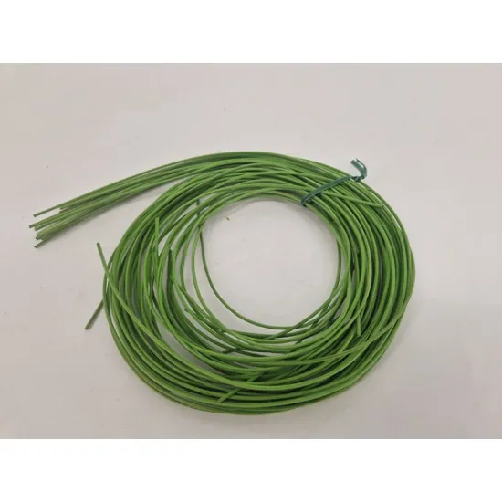 Rotin moelle 1,5mm lime green +/-20gr