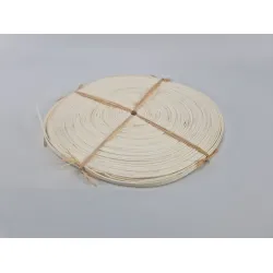 Bande rotin moelle 10mm blanchi +/-125gr