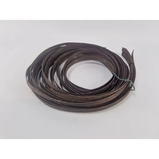 Bande rotin moelle 18mm marron +/-250gr