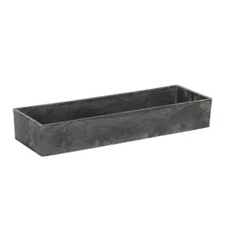 Coupe en plastique rectangle 32x10.5x5cm gris