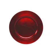 Plastic schaal rond d28cm rood