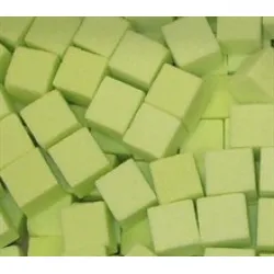 Rainbow foam mini cube lime green 300st