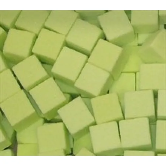 Rainbow foam mini cube lime green 300st