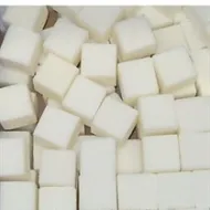 Rainbow foam mini cube ivory 300st