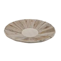 Bowl round 40cm white wash