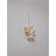 Shola rose 4cm naturel op draad 40st