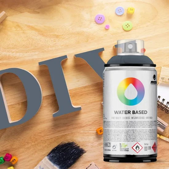 Spray neutral grey deep 300ml water based